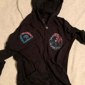American fighter zip up hoodie XL